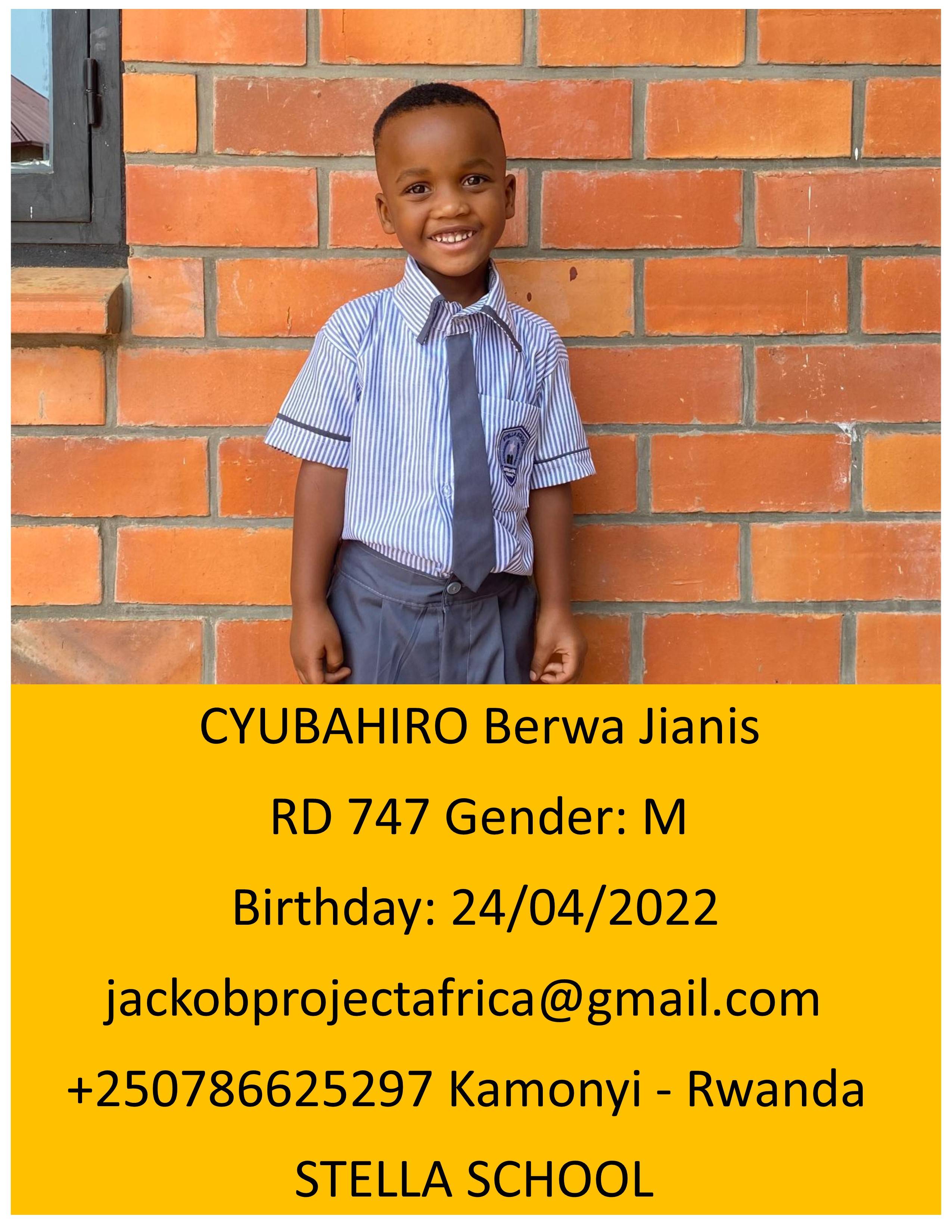 CYUBAHIRO Berwa Jianis