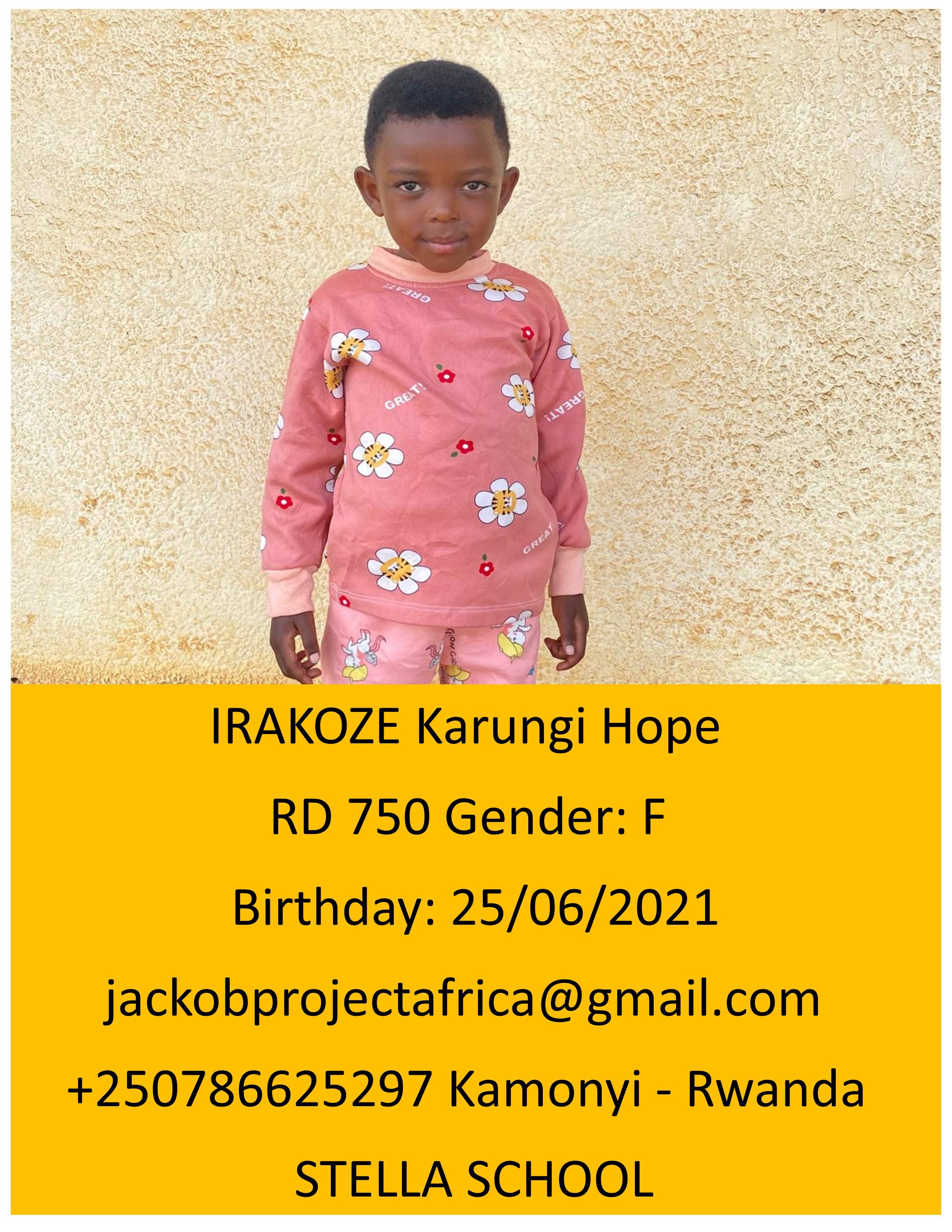 IRAKOZE  Karungi Hope